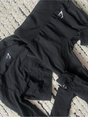 Gymshark Black Seamless Two-Piece Active Set